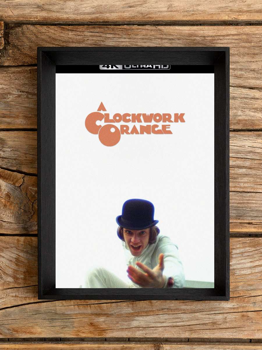 Otomatik Portakal - A Clockwork Orange Film Tablo Siyah Çerçeveli Film Poster Afiş Tablo