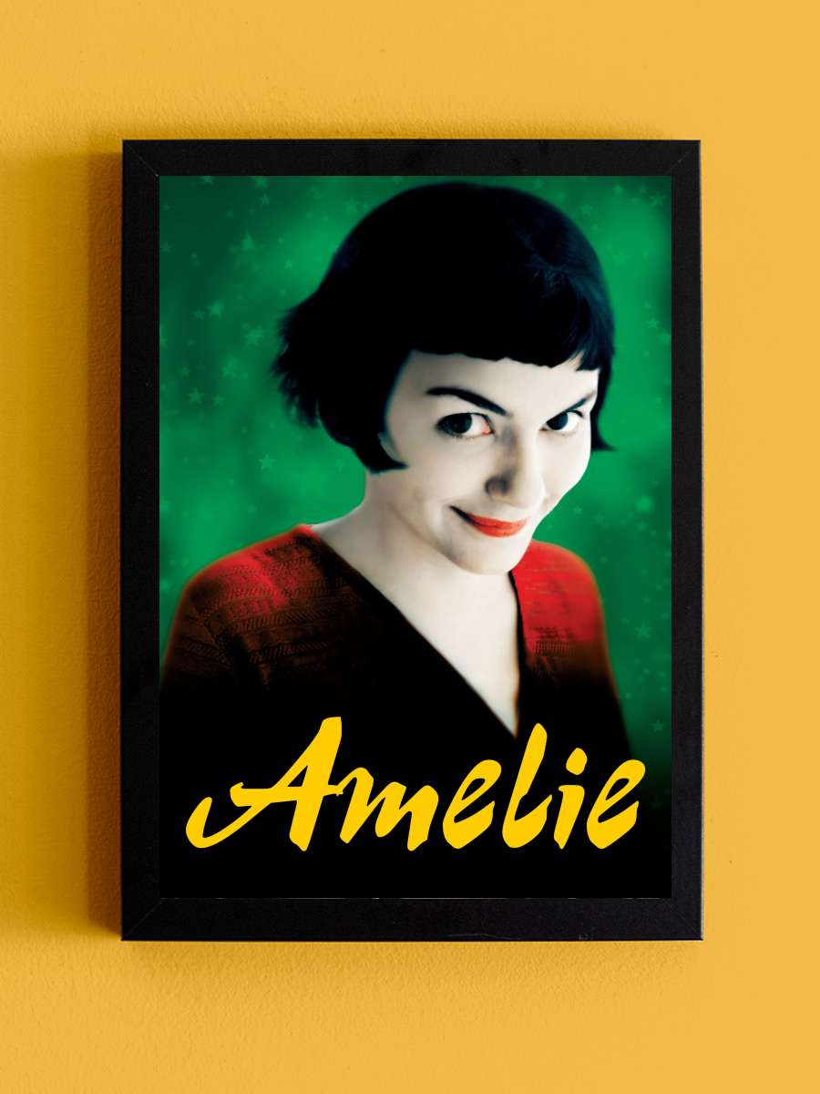 Amelie - Le Fabuleux Destin d'Amélie Poulain Film Tablo Siyah Çerçeveli Film Poster Afiş Tablo