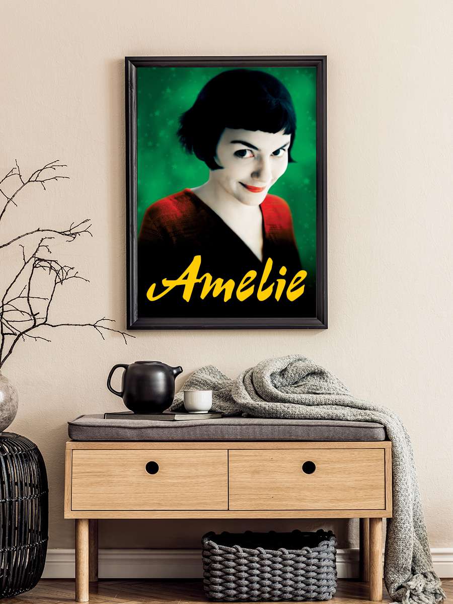 Amelie - Le Fabuleux Destin d'Amélie Poulain Film Tablo Siyah Çerçeveli Film Poster Afiş Tablo