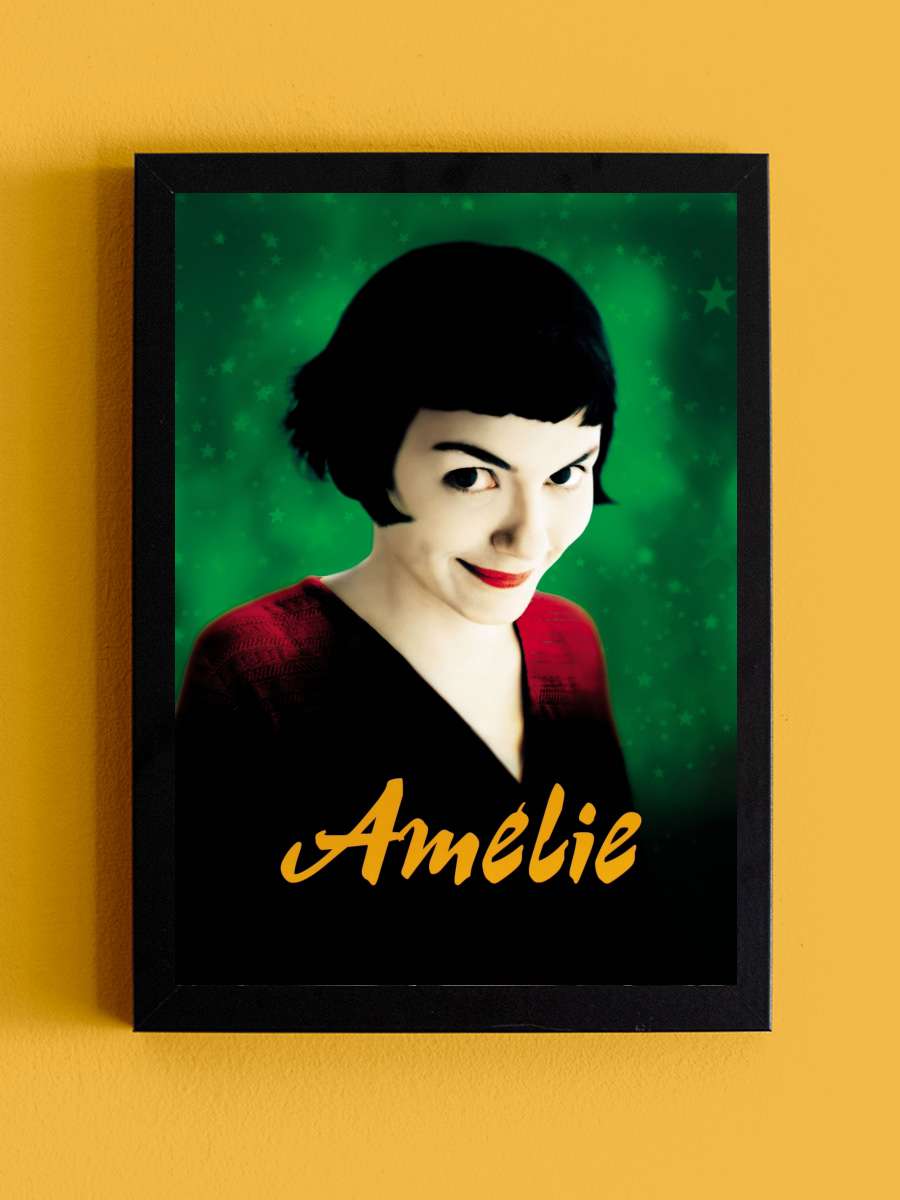 Amelie - Le Fabuleux Destin d'Amélie Poulain Film Tablo Siyah Çerçeveli Film Poster Afiş Tablo