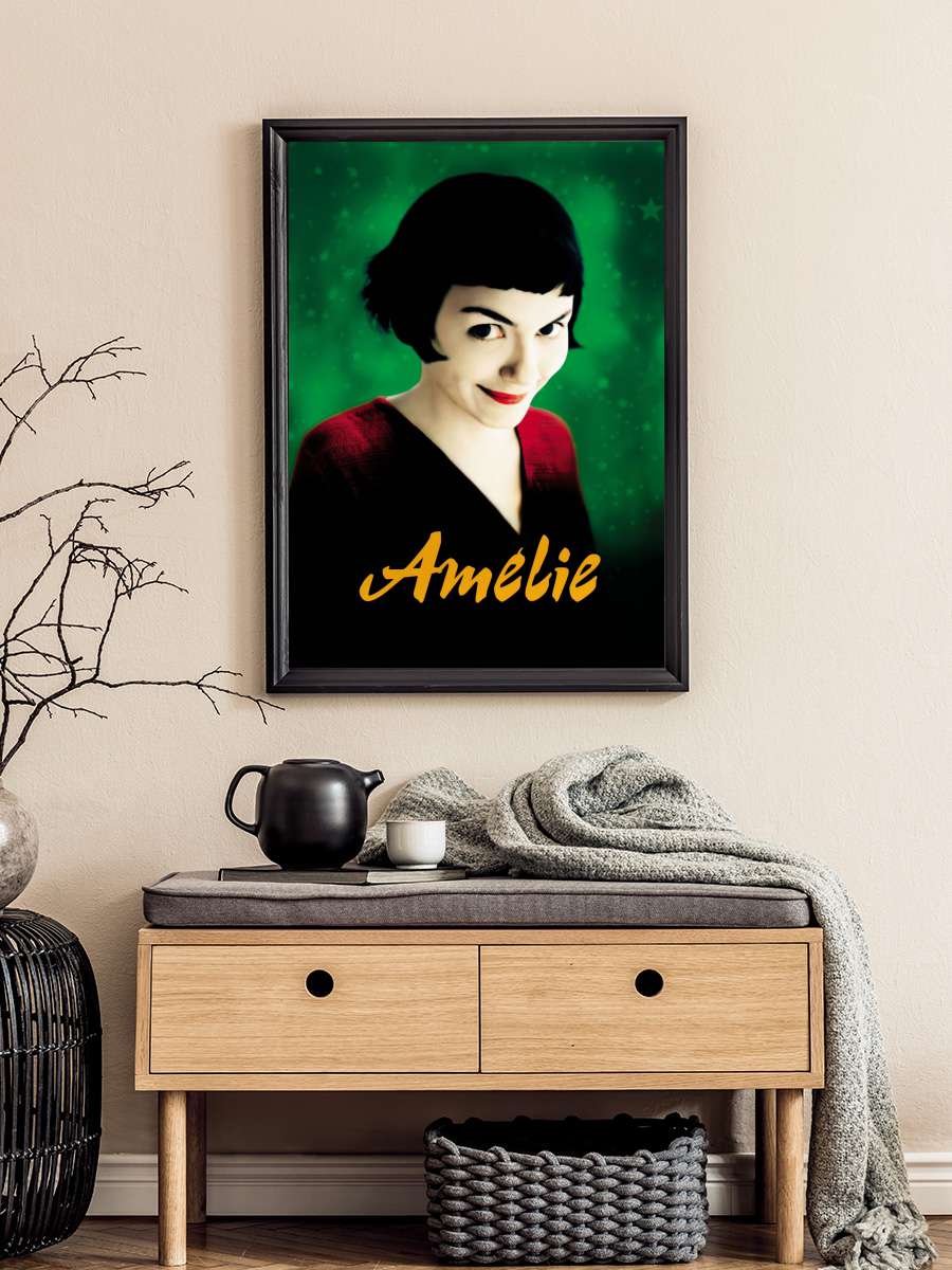 Amelie - Le Fabuleux Destin d'Amélie Poulain Film Tablo Siyah Çerçeveli Film Poster Afiş Tablo