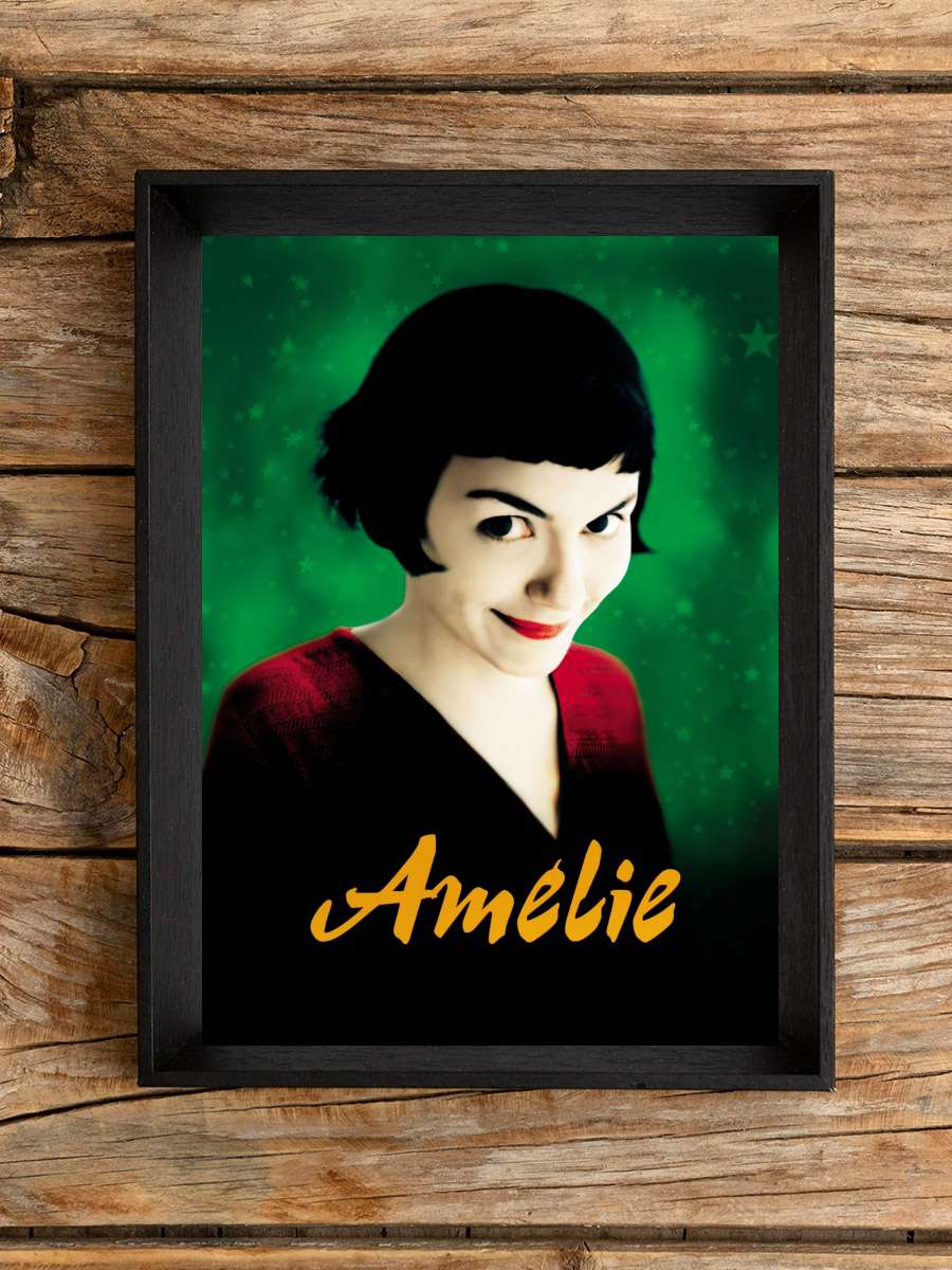 Amelie - Le Fabuleux Destin d'Amélie Poulain Film Tablo Siyah Çerçeveli Film Poster Afiş Tablo