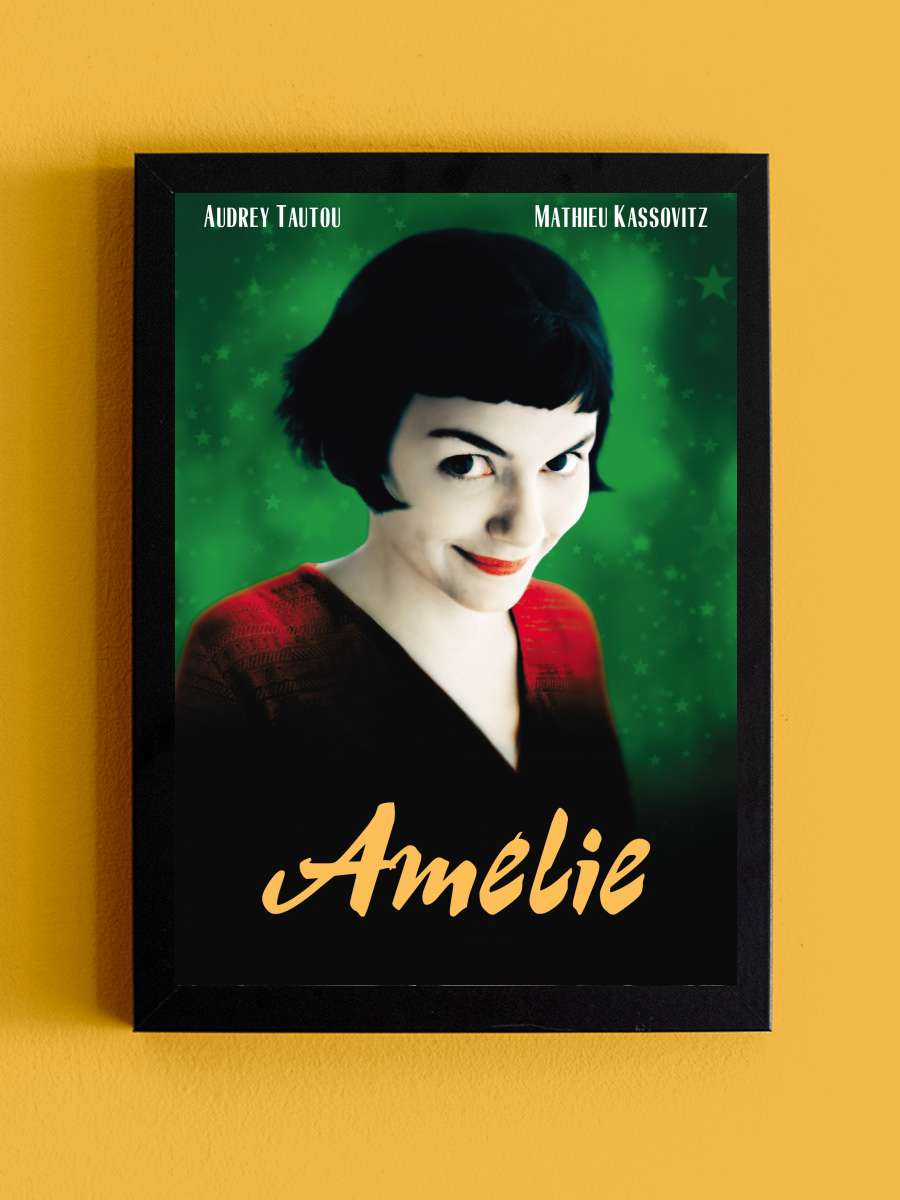 Amelie - Le Fabuleux Destin d'Amélie Poulain Film Tablo Siyah Çerçeveli Film Poster Afiş Tablo