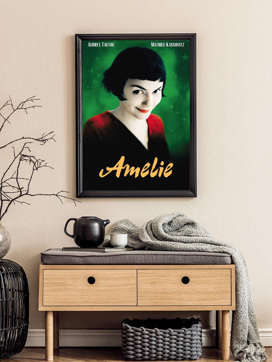 Amelie - Le Fabuleux Destin d'Amélie Poulain Film Tablo Siyah Çerçeveli Film Poster Afiş Tablo