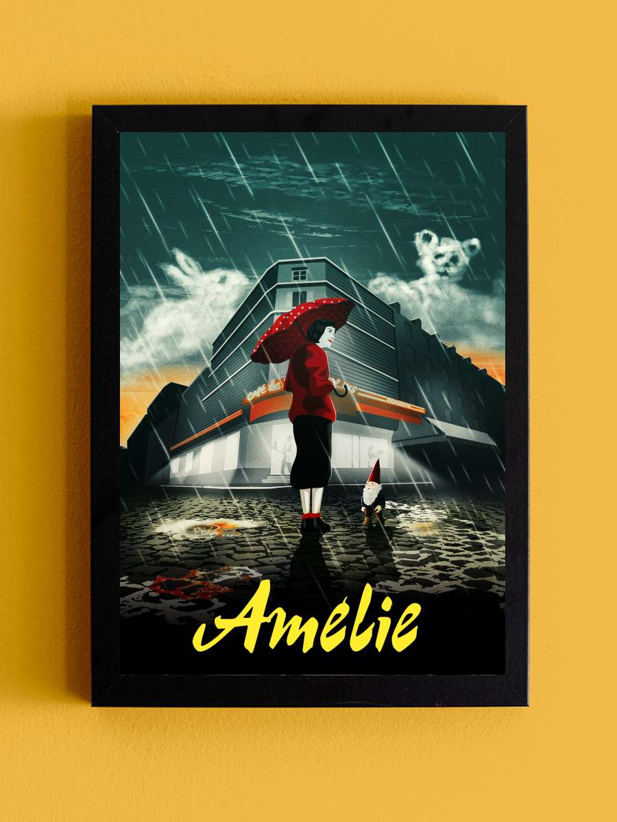 Amelie - Le Fabuleux Destin d'Amélie Poulain Film Tablo Siyah Çerçeveli Film Poster Afiş Tablo