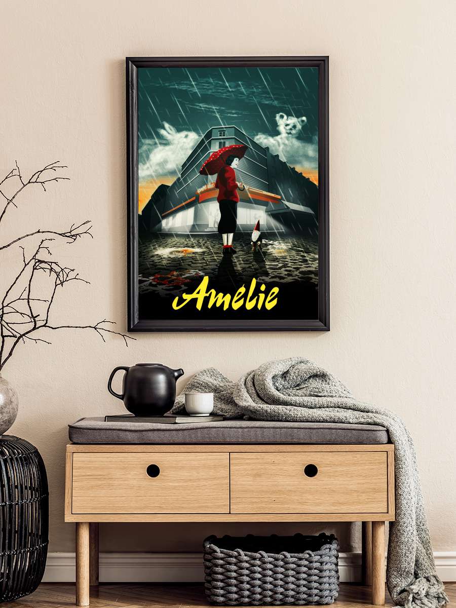 Amelie - Le Fabuleux Destin d'Amélie Poulain Film Tablo Siyah Çerçeveli Film Poster Afiş Tablo