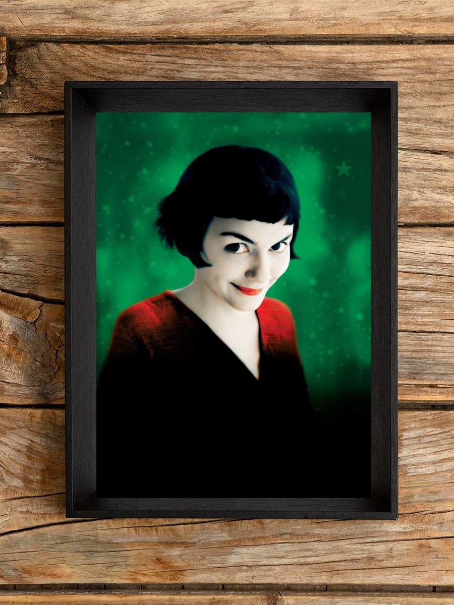 Amelie - Le Fabuleux Destin d'Amélie Poulain Film Tablo Siyah Çerçeveli Film Poster Afiş Tablo