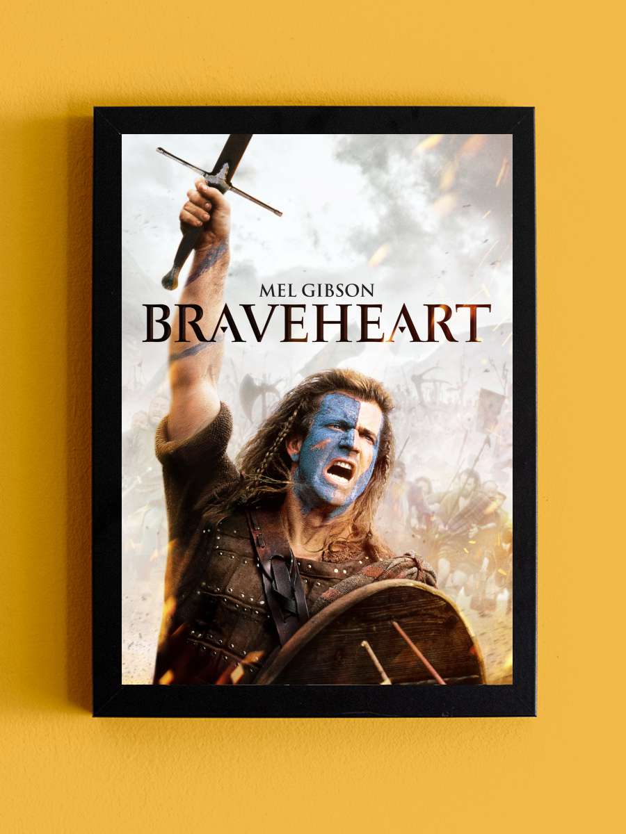 Cesur Yürek - Braveheart Film Tablo Siyah Çerçeveli Film Poster Afiş Tablo