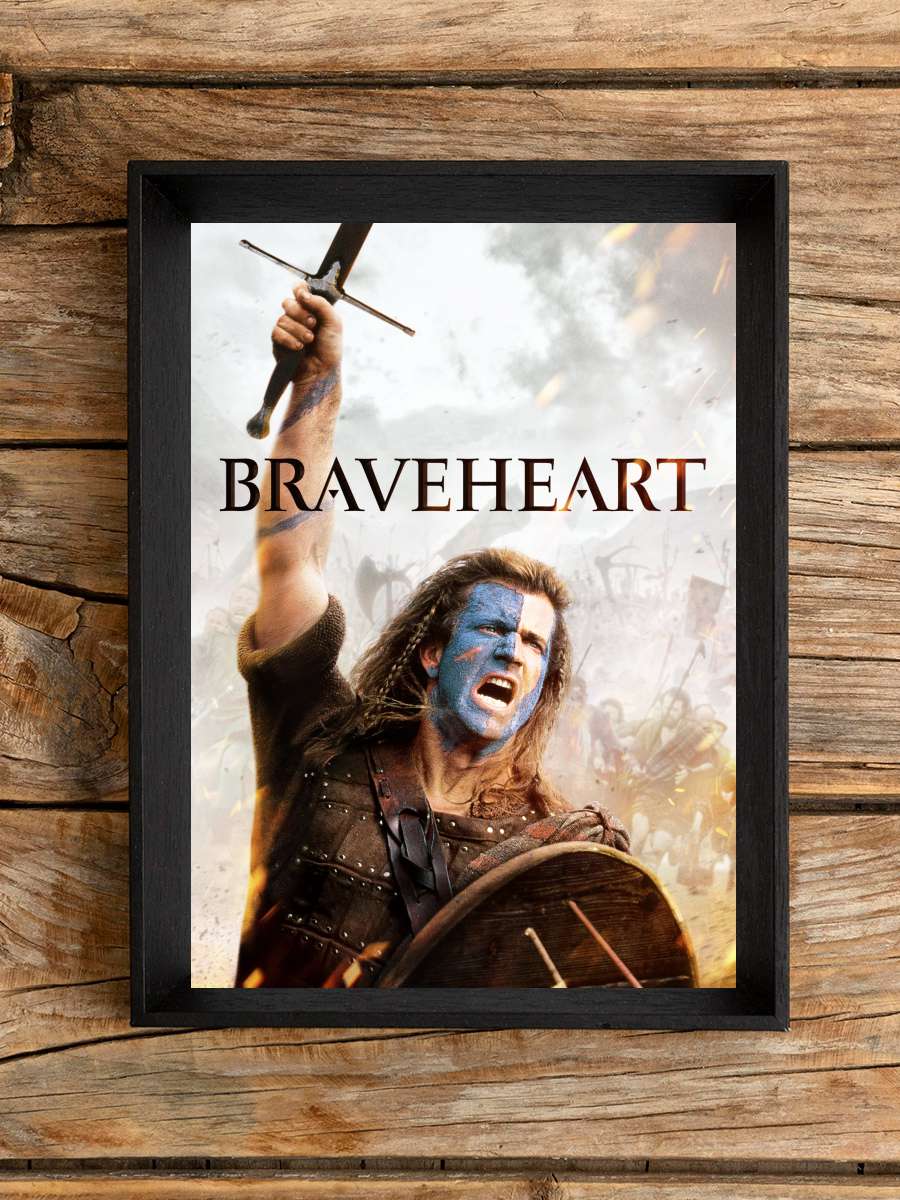 Cesur Yürek - Braveheart Film Tablo Siyah Çerçeveli Film Poster Afiş Tablo