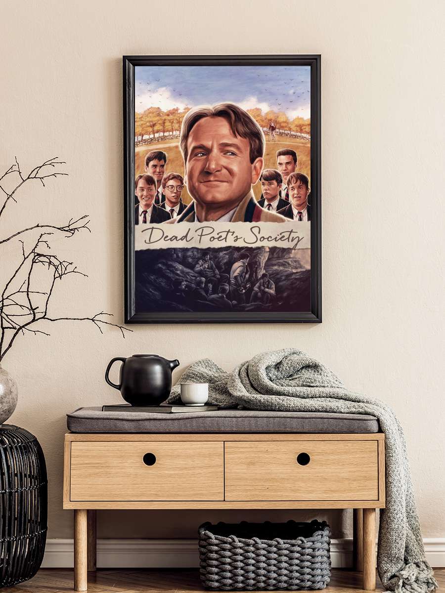 Ölü Ozanlar Derneği - Dead Poets Society Film Tablo Siyah Çerçeveli Film Poster Afiş Tablo