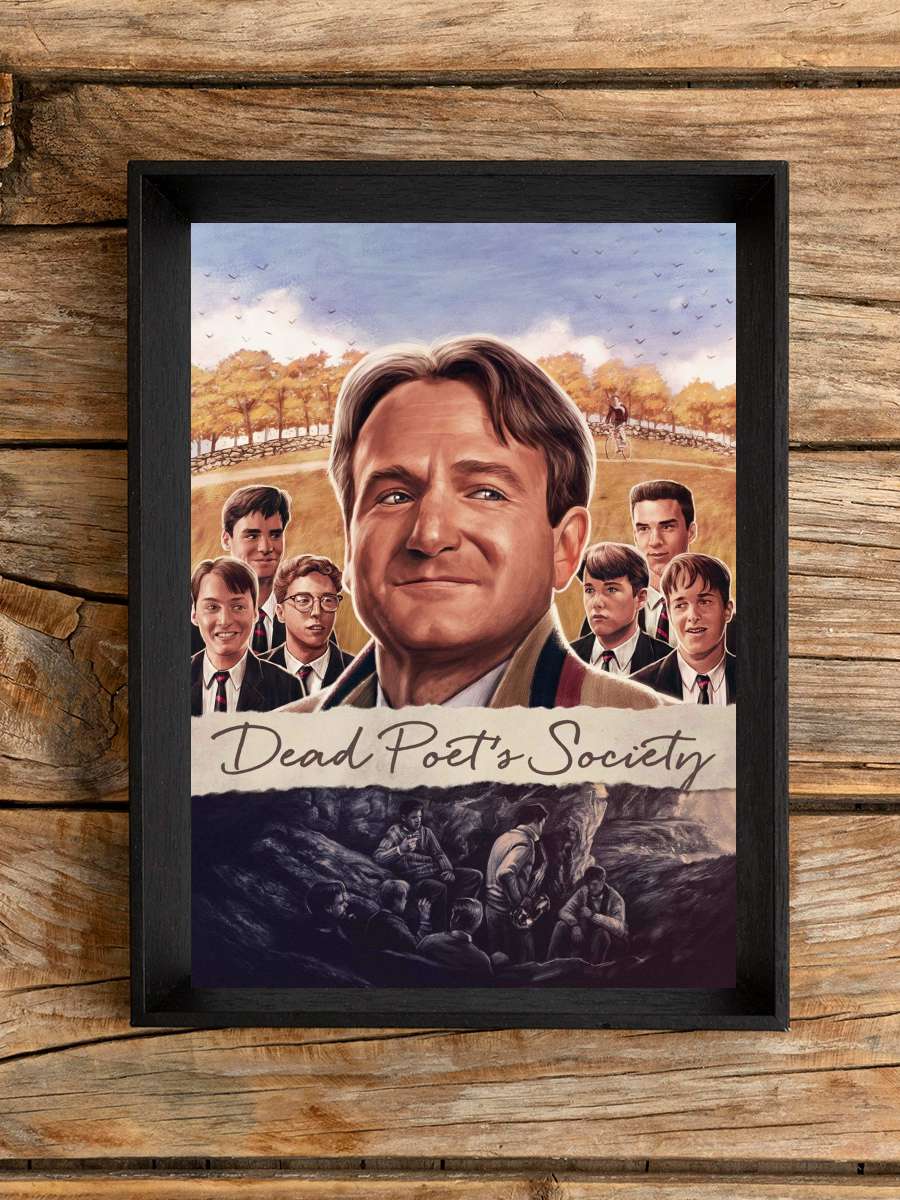 Ölü Ozanlar Derneği - Dead Poets Society Film Tablo Siyah Çerçeveli Film Poster Afiş Tablo