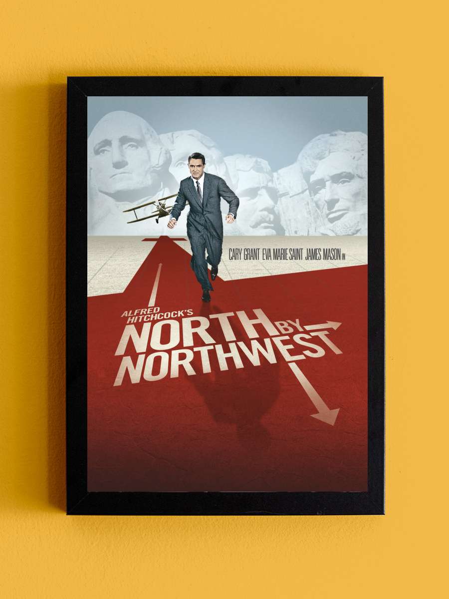 Gizli Teşkilat - North by Northwest Film Tablo Siyah Çerçeveli Film Poster Afiş Tablo