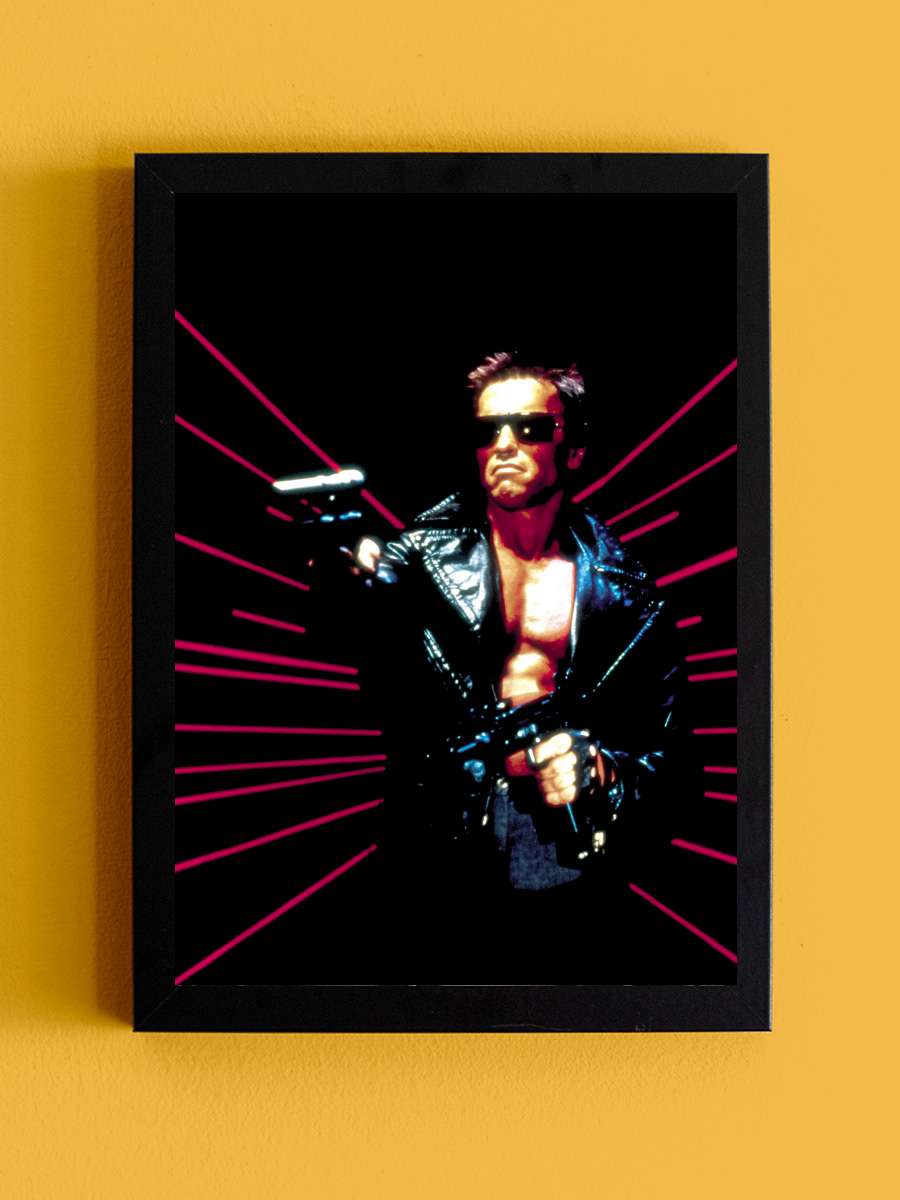 Terminatör - The Terminator Film Tablo Siyah Çerçeveli Film Poster Afiş Tablo