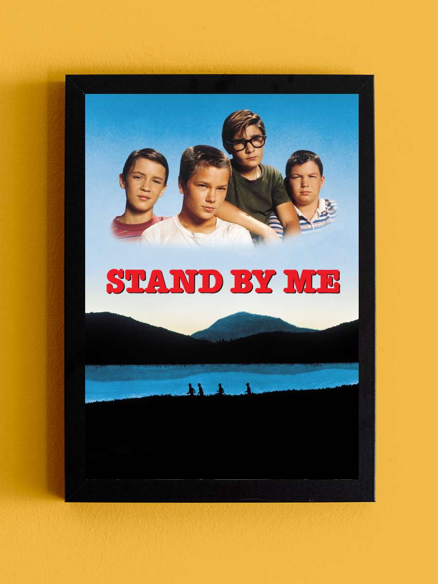 Benimle Kal - Stand by Me Film Tablo Siyah Çerçeveli Film Poster Afiş Tablo