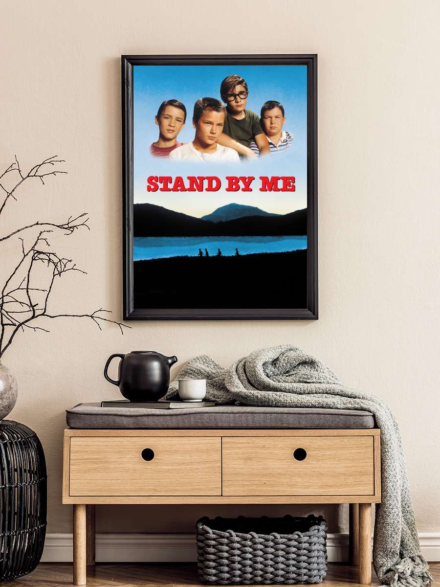 Benimle Kal - Stand by Me Film Tablo Siyah Çerçeveli Film Poster Afiş Tablo