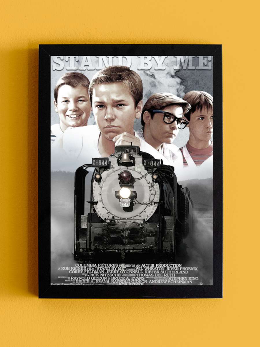 Benimle Kal - Stand by Me Film Tablo Siyah Çerçeveli Film Poster Afiş Tablo