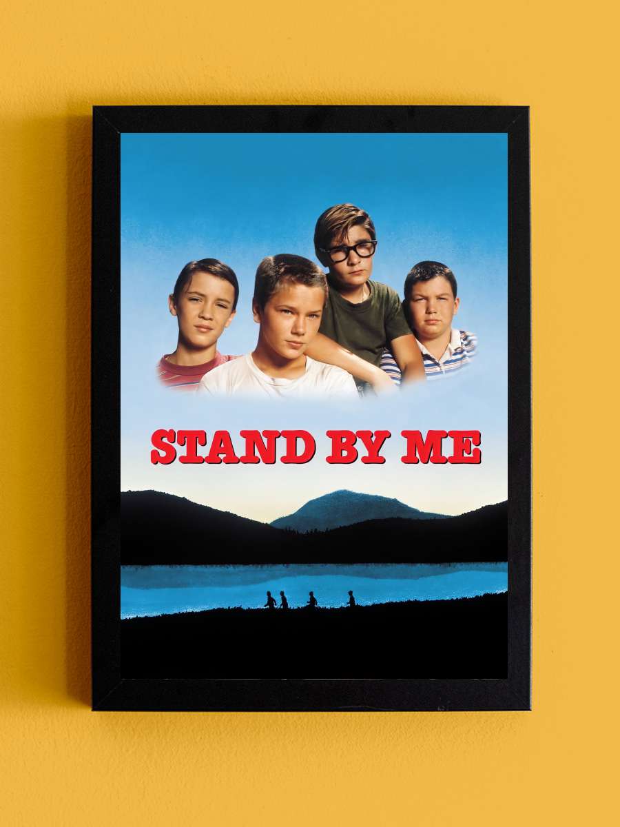 Benimle Kal - Stand by Me Film Tablo Siyah Çerçeveli Film Poster Afiş Tablo