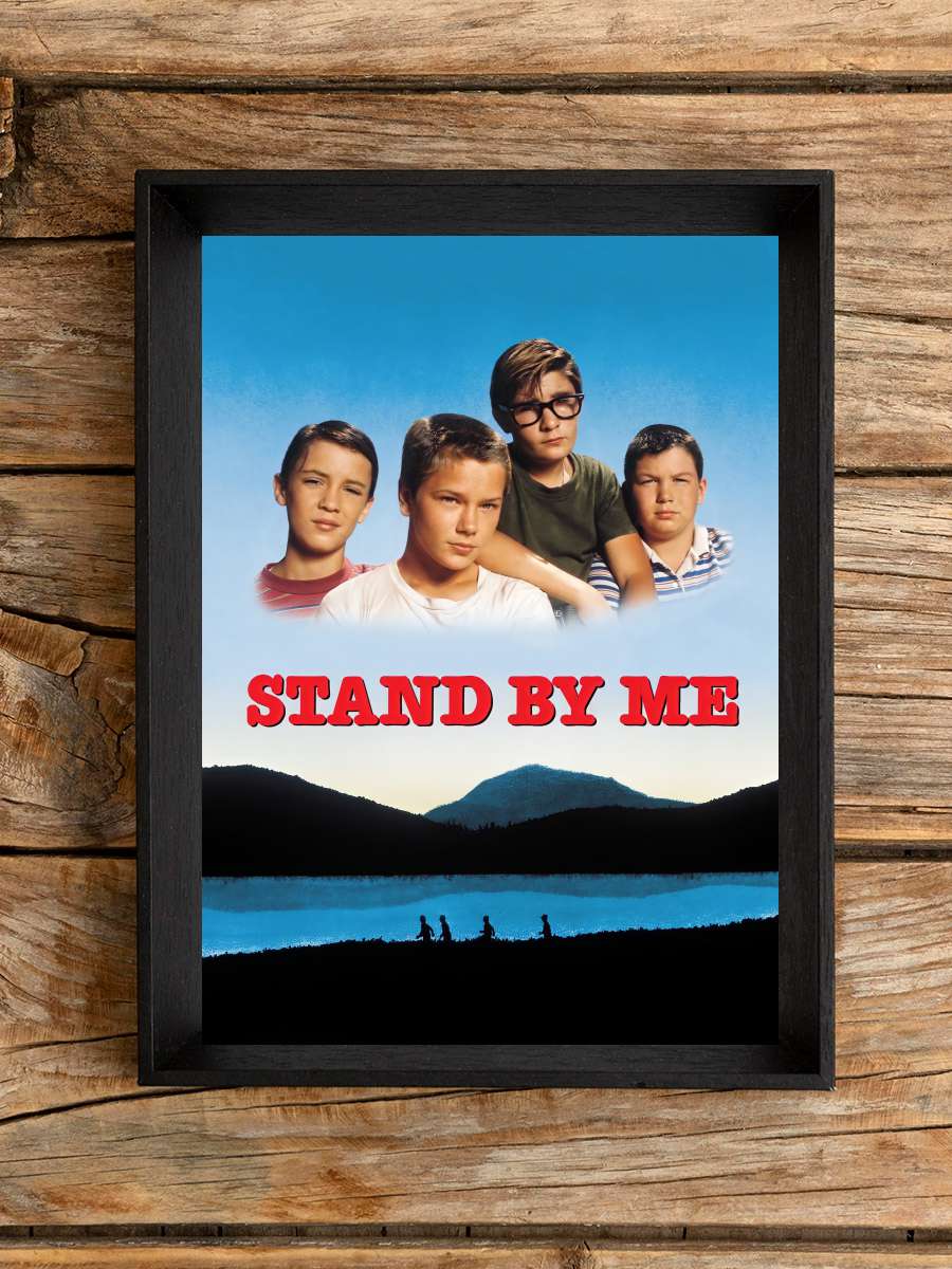 Benimle Kal - Stand by Me Film Tablo Siyah Çerçeveli Film Poster Afiş Tablo