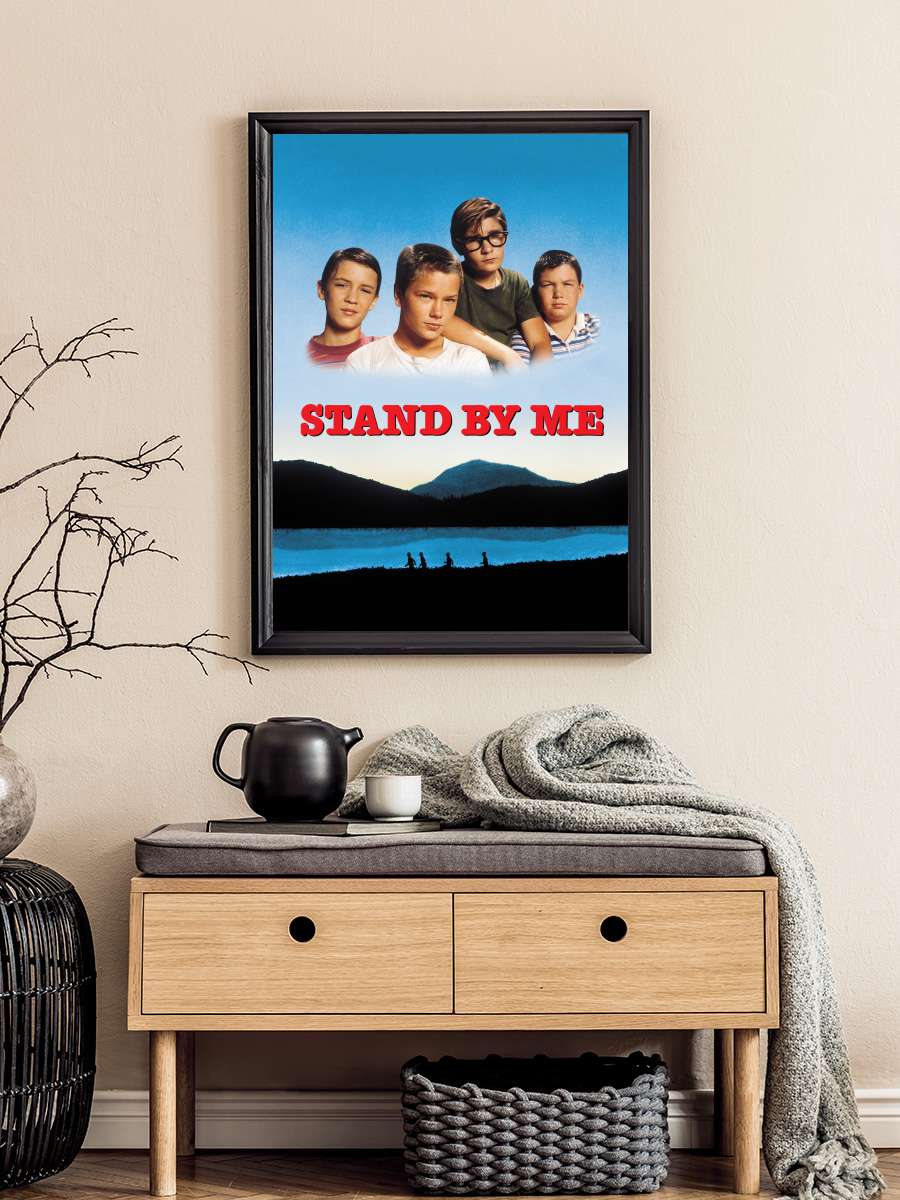 Benimle Kal - Stand by Me Film Tablo Siyah Çerçeveli Film Poster Afiş Tablo