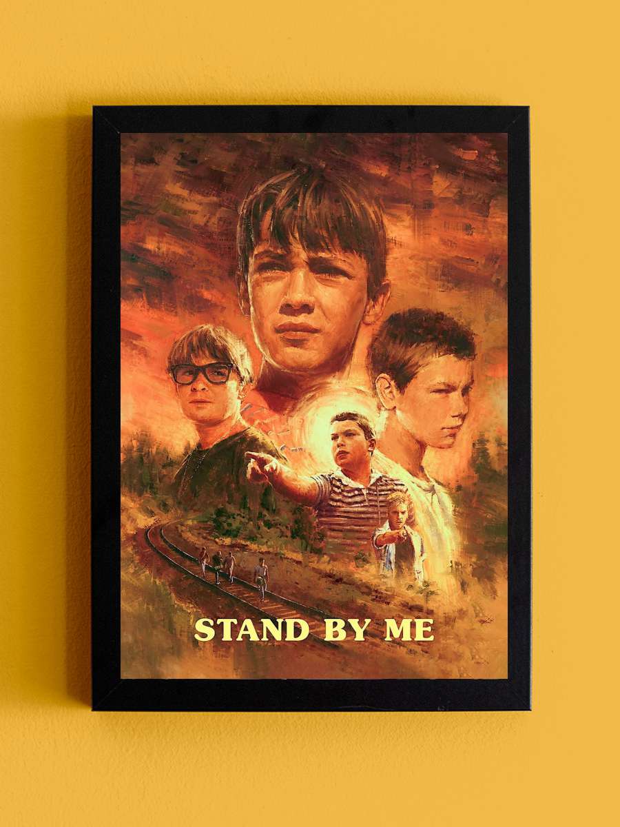 Benimle Kal - Stand by Me Film Tablo Siyah Çerçeveli Film Poster Afiş Tablo