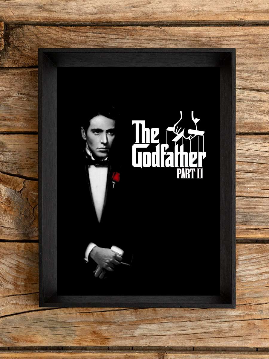 Baba: Bölüm 2 - The Godfather Part II Film Tablo Siyah Çerçeveli Film Poster Afiş Tablo