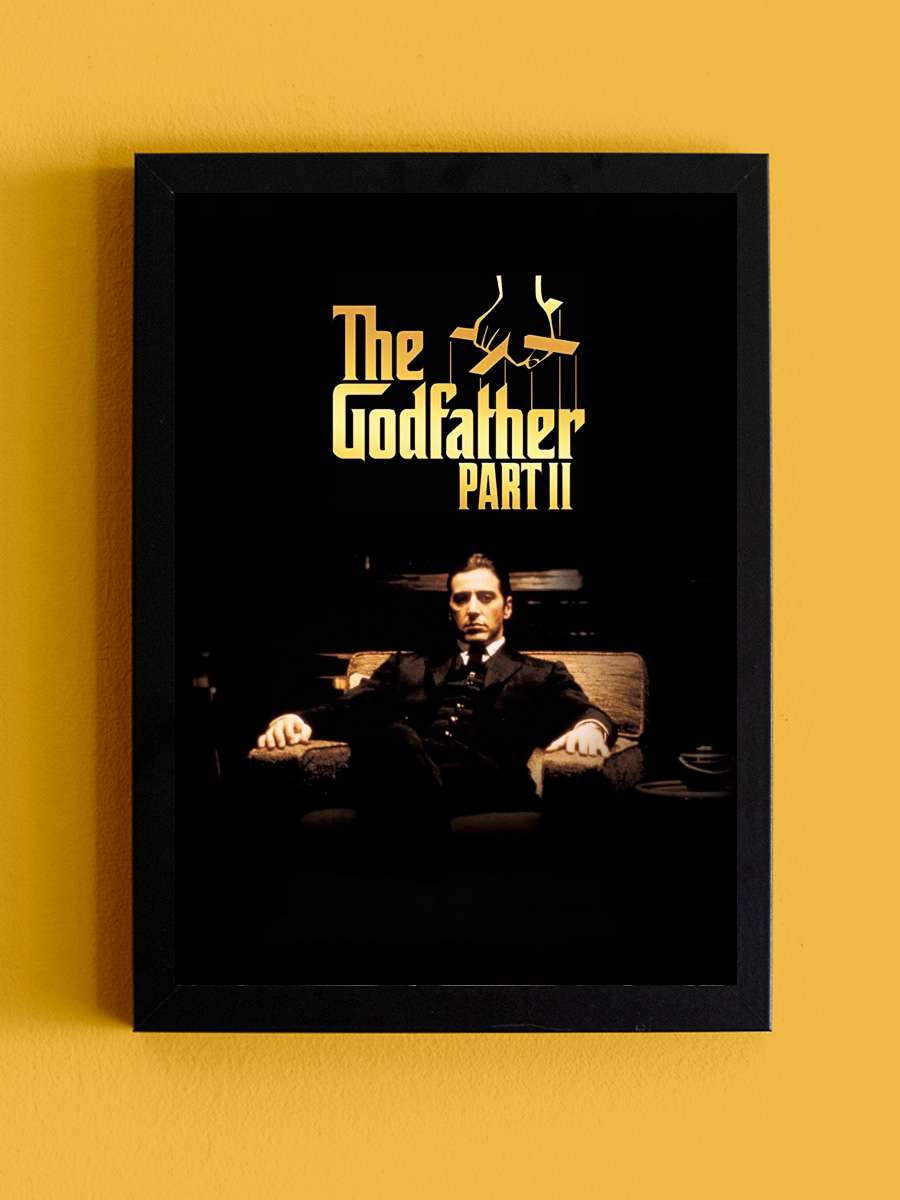 Baba: Bölüm 2 - The Godfather Part II Film Tablo Siyah Çerçeveli Film Poster Afiş Tablo