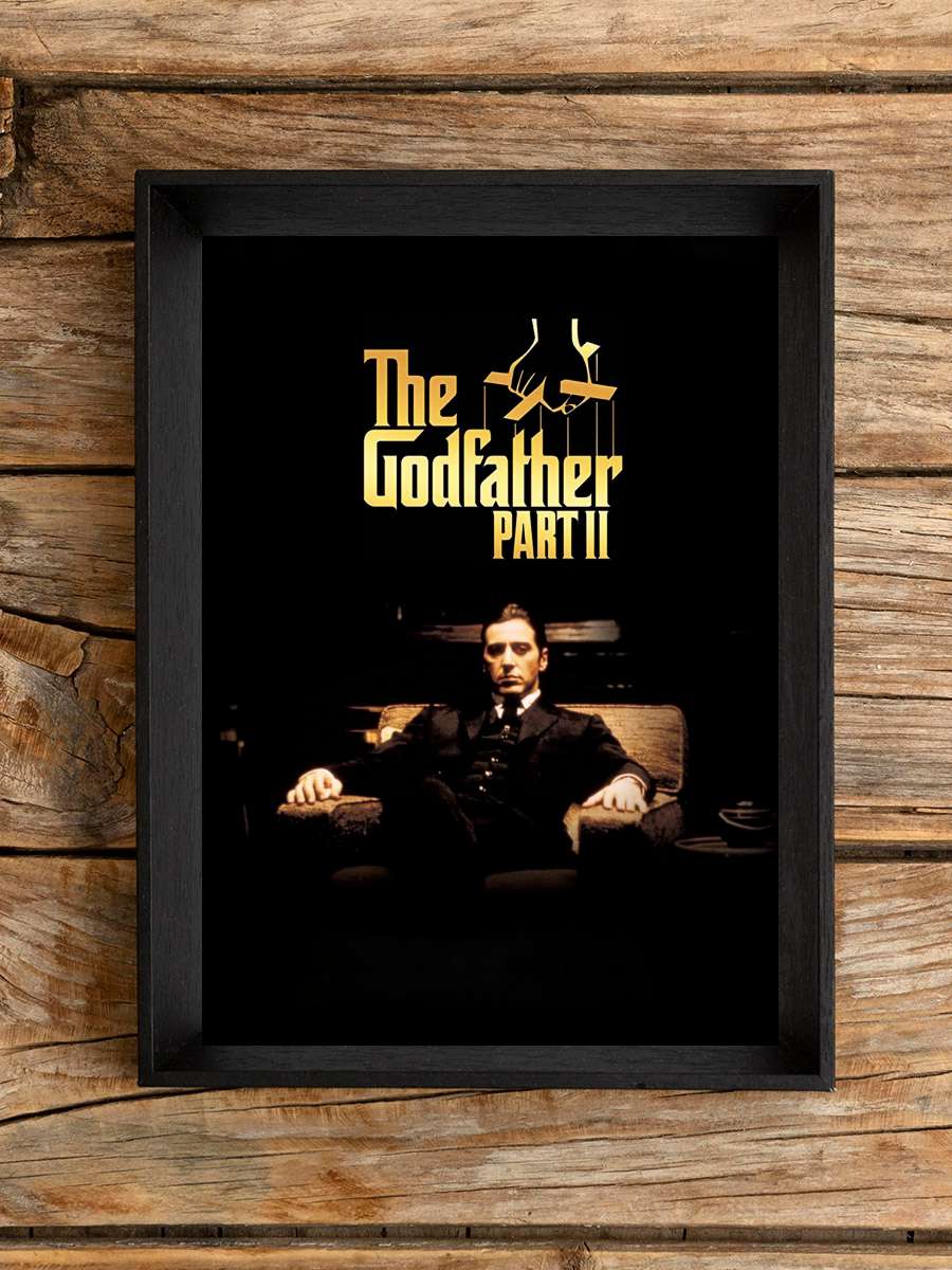 Baba: Bölüm 2 - The Godfather Part II Film Tablo Siyah Çerçeveli Film Poster Afiş Tablo