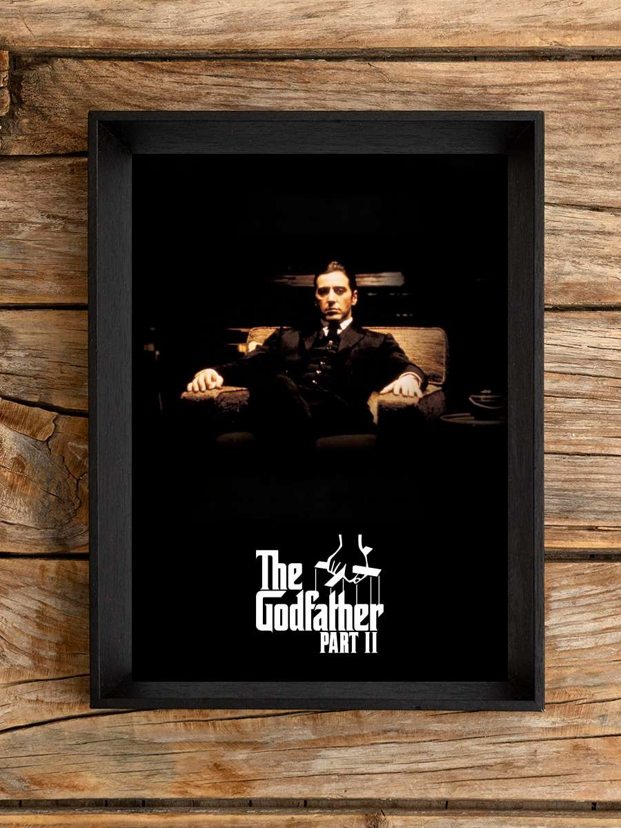 Baba: Bölüm 2 - The Godfather Part II Film Tablo Siyah Çerçeveli Film Poster Afiş Tablo