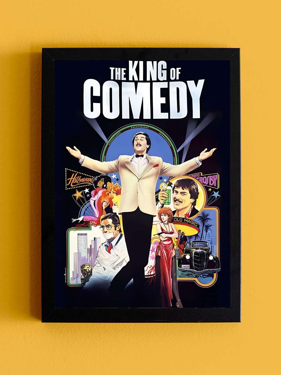 Kahkahalar Kralı - The King of Comedy Film Tablo Siyah Çerçeveli Film Poster Afiş Tablo