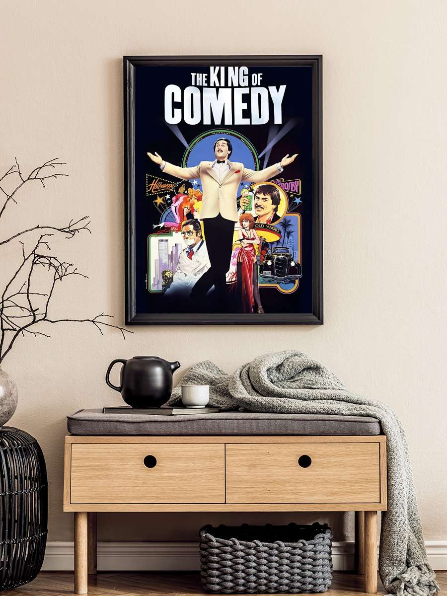 Kahkahalar Kralı - The King of Comedy Film Tablo Siyah Çerçeveli Film Poster Afiş Tablo