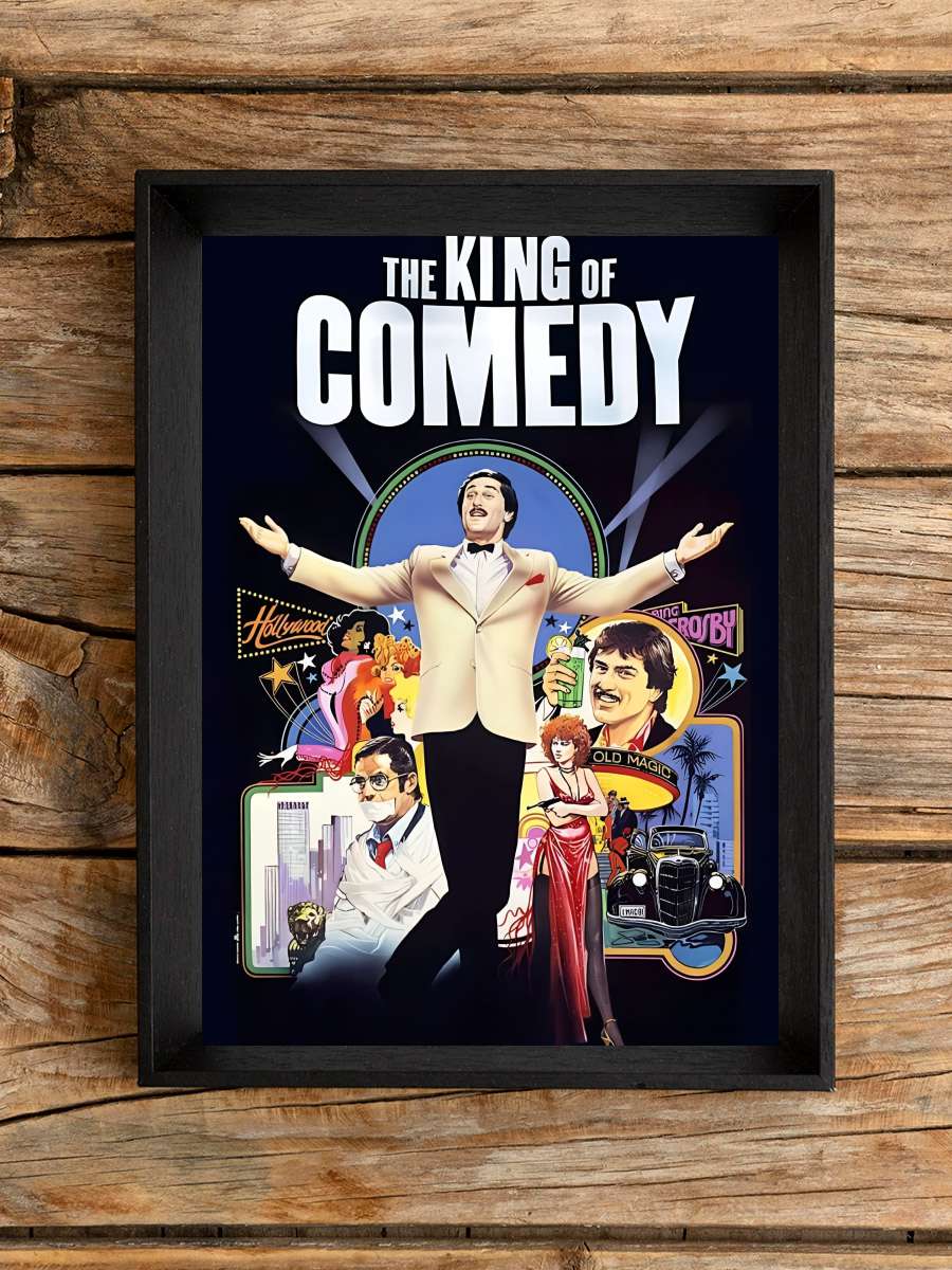 Kahkahalar Kralı - The King of Comedy Film Tablo Siyah Çerçeveli Film Poster Afiş Tablo