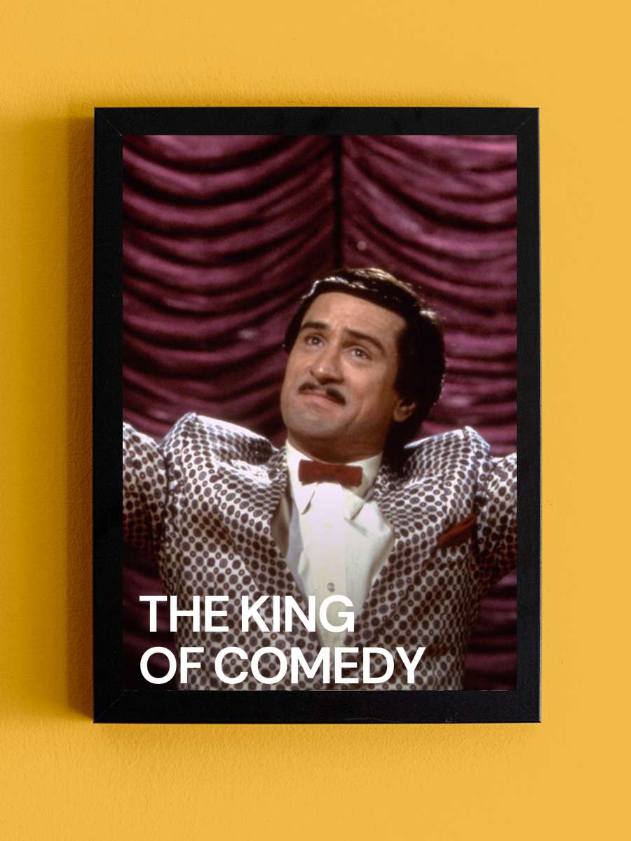 Kahkahalar Kralı - The King of Comedy Film Tablo Siyah Çerçeveli Film Poster Afiş Tablo