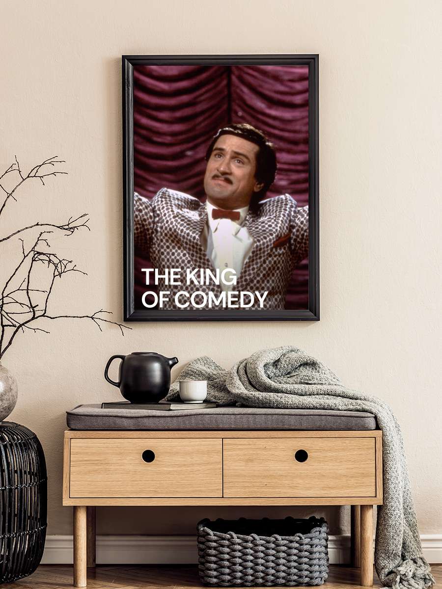 Kahkahalar Kralı - The King of Comedy Film Tablo Siyah Çerçeveli Film Poster Afiş Tablo