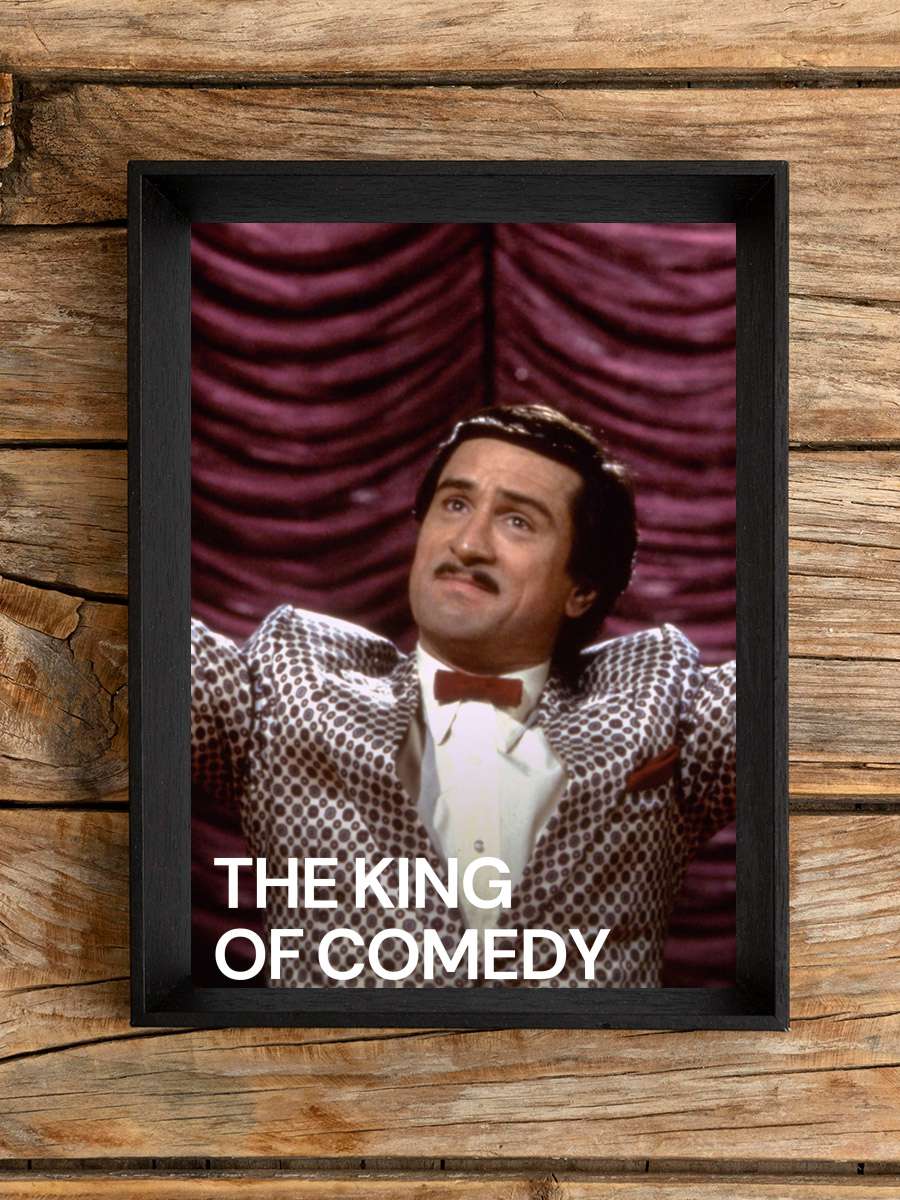 Kahkahalar Kralı - The King of Comedy Film Tablo Siyah Çerçeveli Film Poster Afiş Tablo