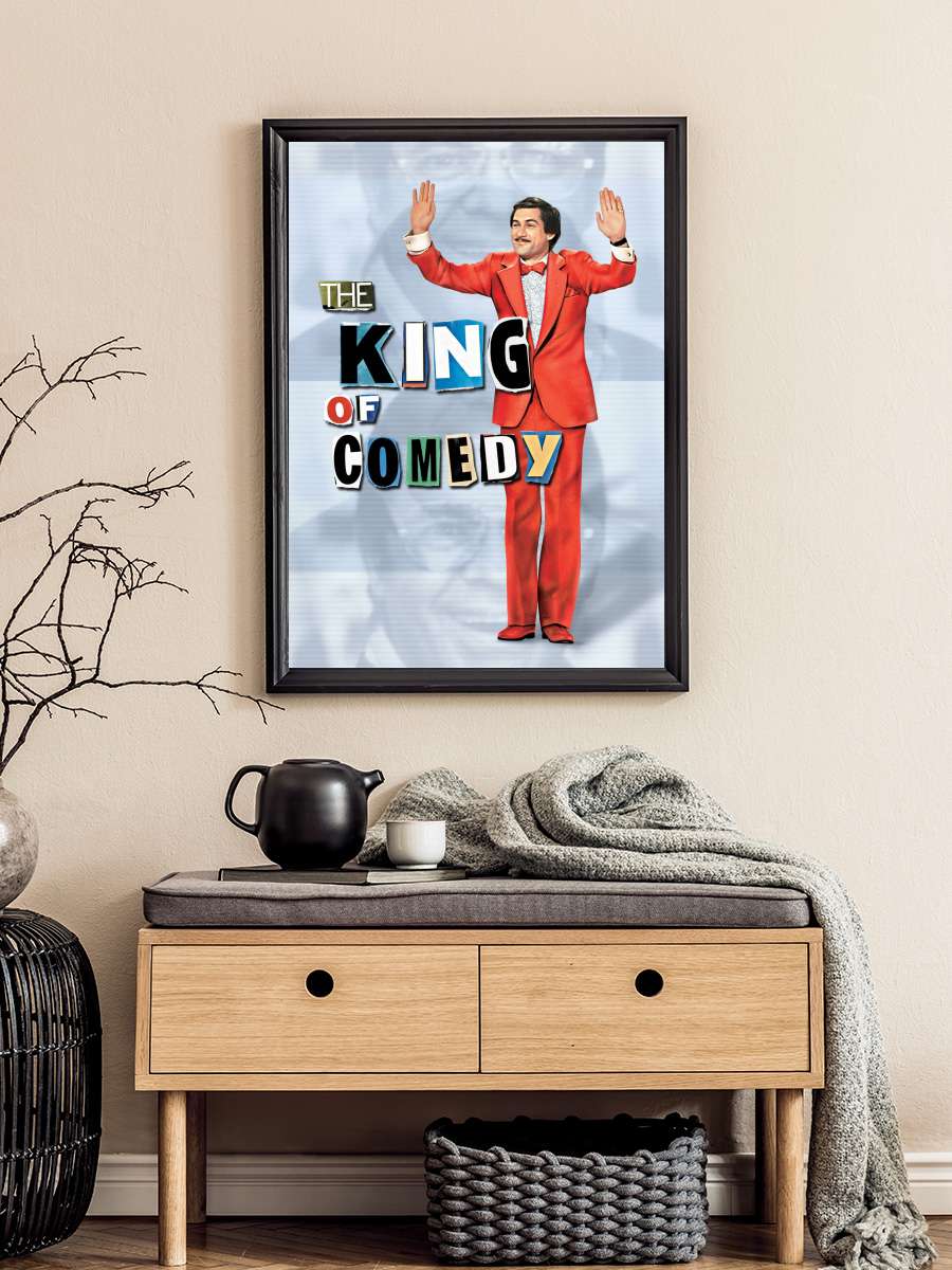 Kahkahalar Kralı - The King of Comedy Film Tablo Siyah Çerçeveli Film Poster Afiş Tablo