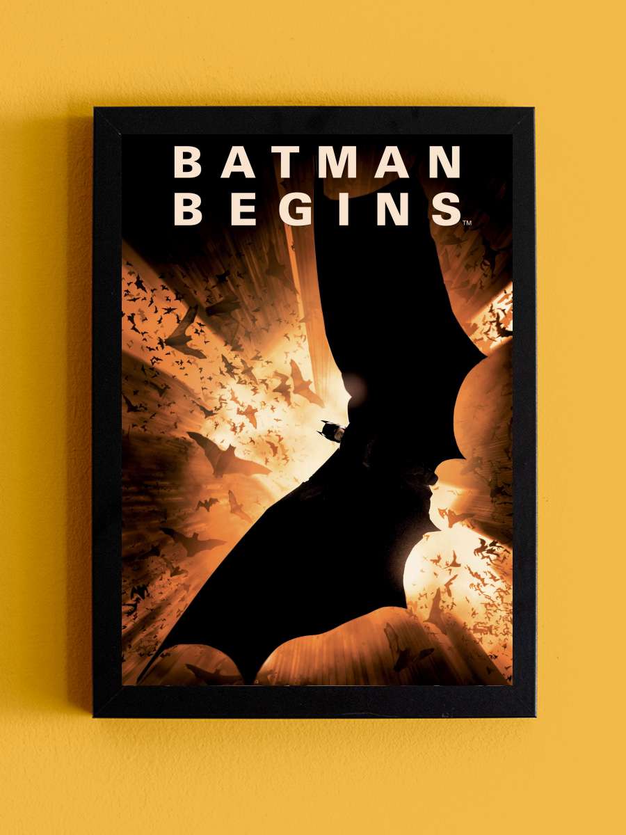 Batman Başlıyor - Batman Begins Film Tablo Siyah Çerçeveli Film Poster Afiş Tablo