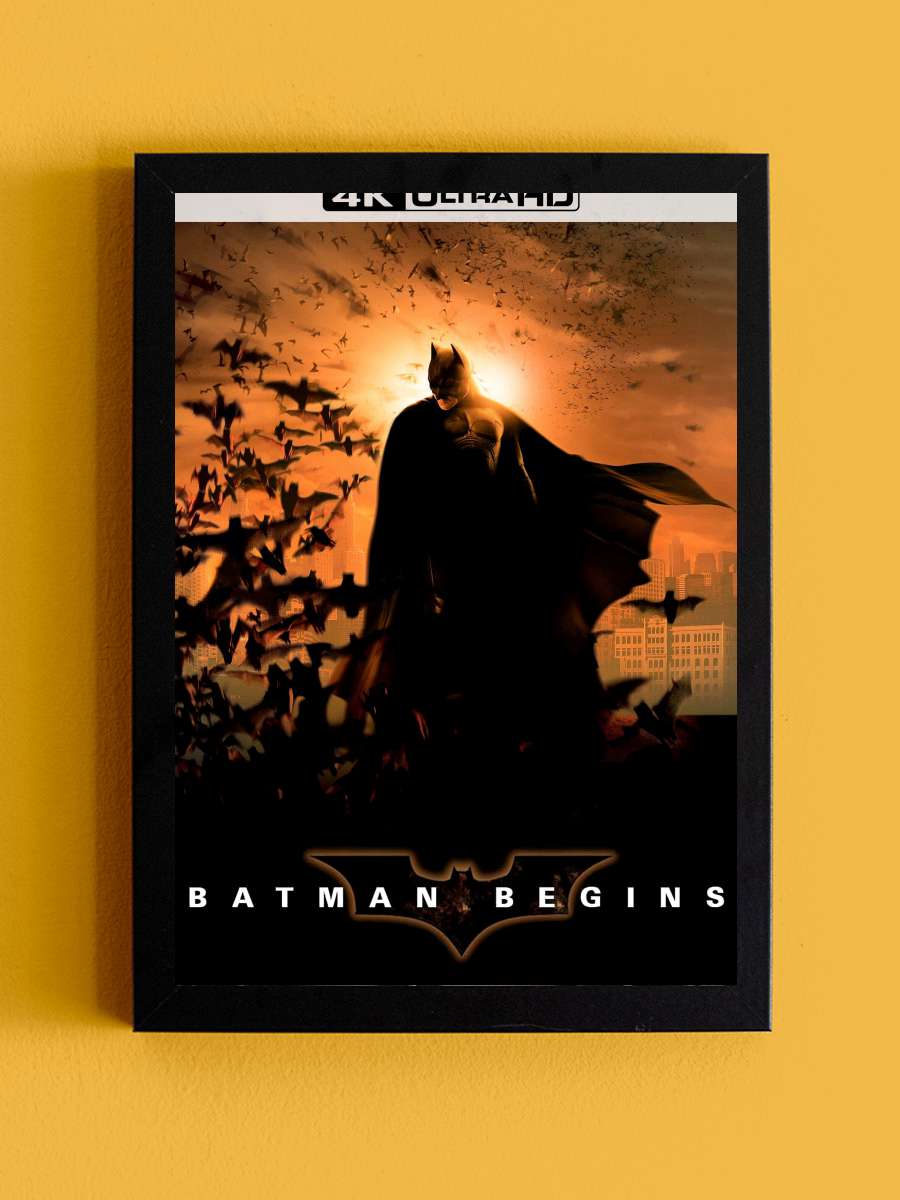 Batman Başlıyor - Batman Begins Film Tablo Siyah Çerçeveli Film Poster Afiş Tablo