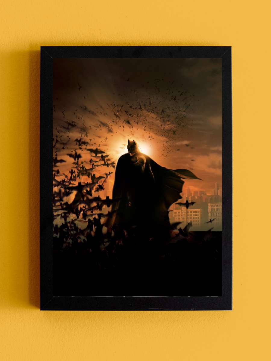 Batman Başlıyor - Batman Begins Film Tablo Siyah Çerçeveli Film Poster Afiş Tablo