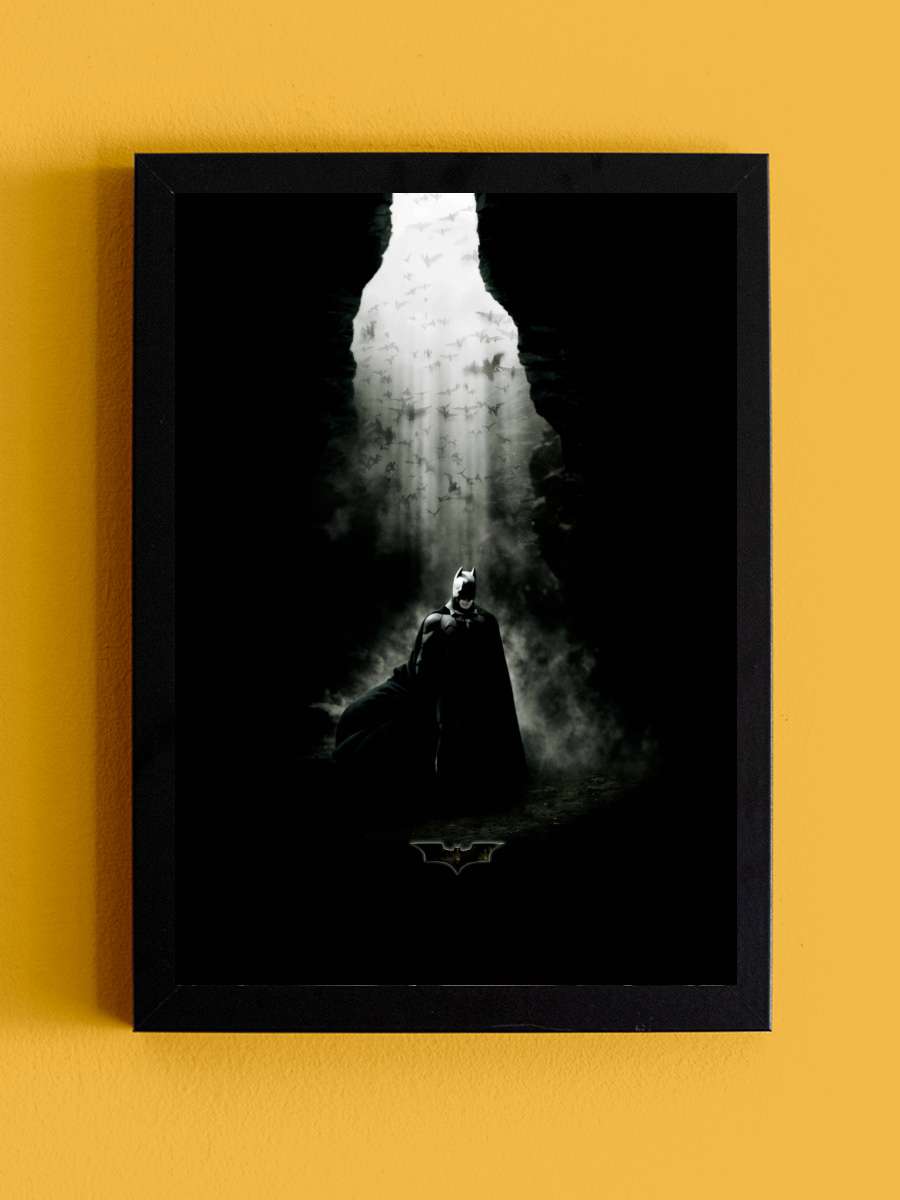 Batman Başlıyor - Batman Begins Film Tablo Siyah Çerçeveli Film Poster Afiş Tablo