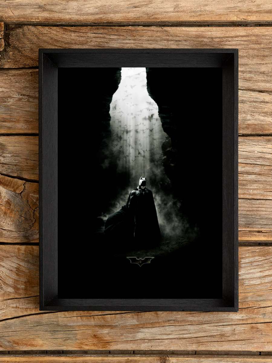 Batman Başlıyor - Batman Begins Film Tablo Siyah Çerçeveli Film Poster Afiş Tablo