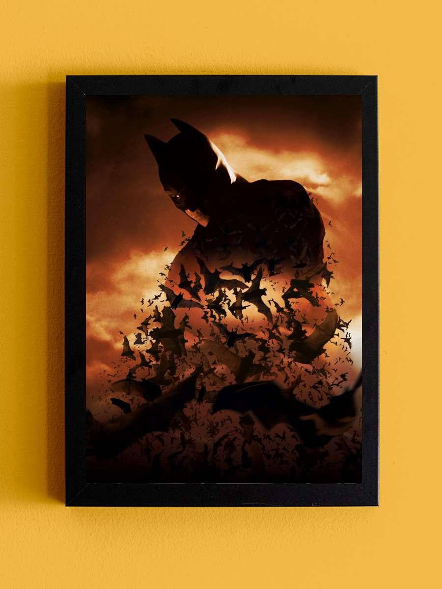 Batman Başlıyor - Batman Begins Film Tablo Siyah Çerçeveli Film Poster Afiş Tablo