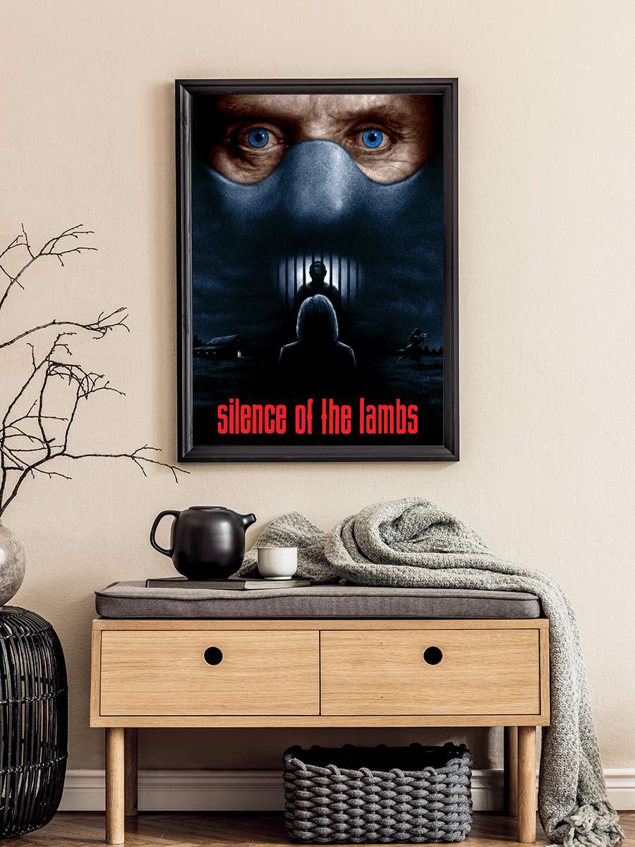 Kuzuların Sessizliği - The Silence of the Lambs Film Tablo Siyah Çerçeveli Film Poster Afiş Tablo