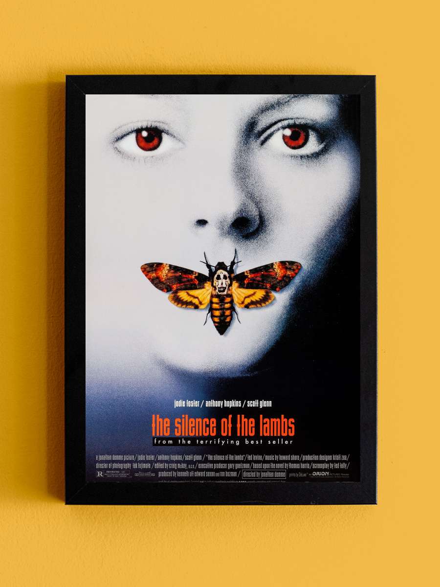 Kuzuların Sessizliği - The Silence of the Lambs Film Tablo Siyah Çerçeveli Film Poster Afiş Tablo