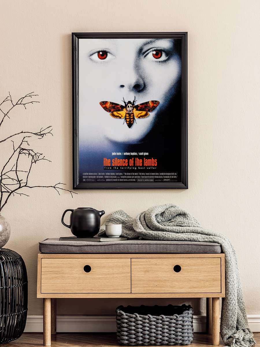 Kuzuların Sessizliği - The Silence of the Lambs Film Tablo Siyah Çerçeveli Film Poster Afiş Tablo