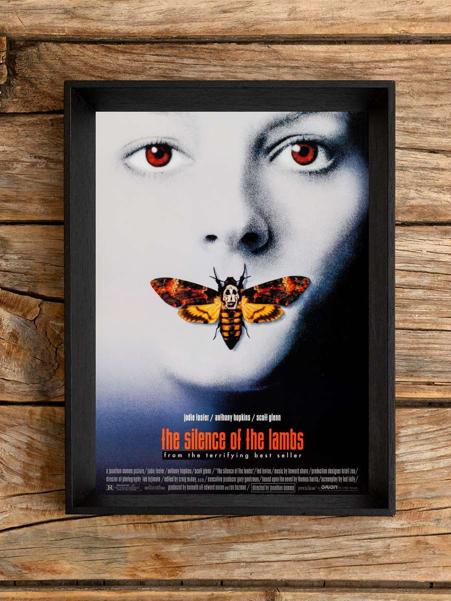 Kuzuların Sessizliği - The Silence of the Lambs Film Tablo Siyah Çerçeveli Film Poster Afiş Tablo