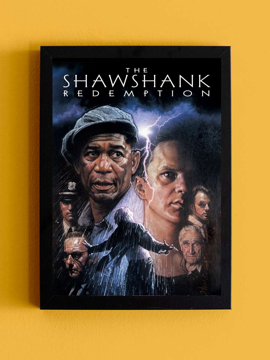 Esaretin Bedeli - The Shawshank Redemption Film Tablo Siyah Çerçeveli Film Poster Afiş Tablo