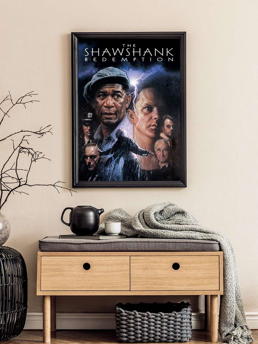 Esaretin Bedeli - The Shawshank Redemption Film Tablo Siyah Çerçeveli Film Poster Afiş Tablo