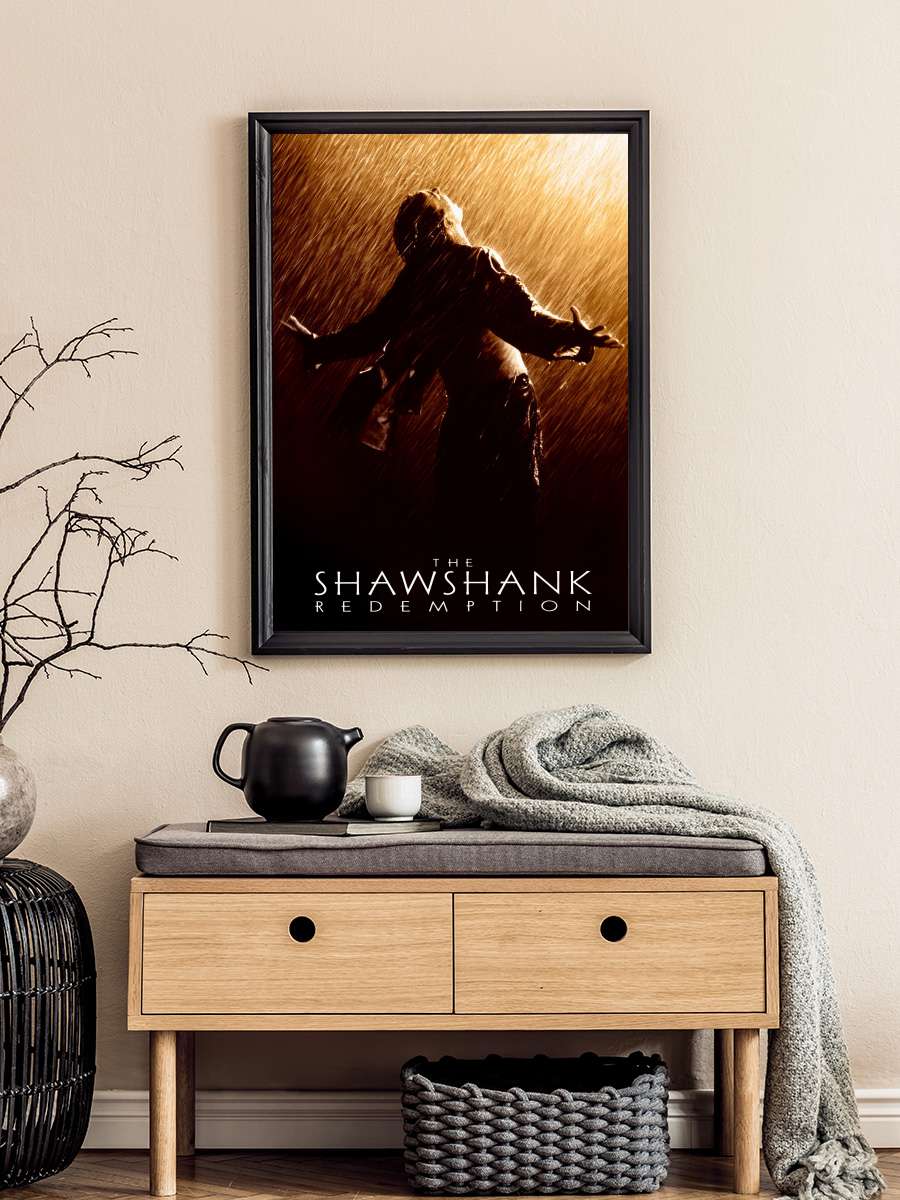 Esaretin Bedeli - The Shawshank Redemption Film Tablo Siyah Çerçeveli Film Poster Afiş Tablo