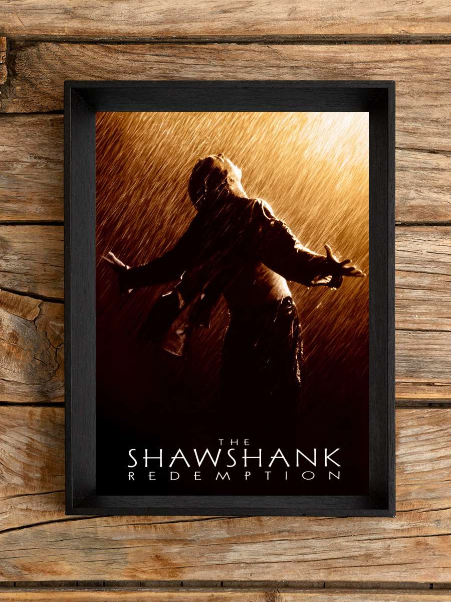 Esaretin Bedeli - The Shawshank Redemption Film Tablo Siyah Çerçeveli Film Poster Afiş Tablo