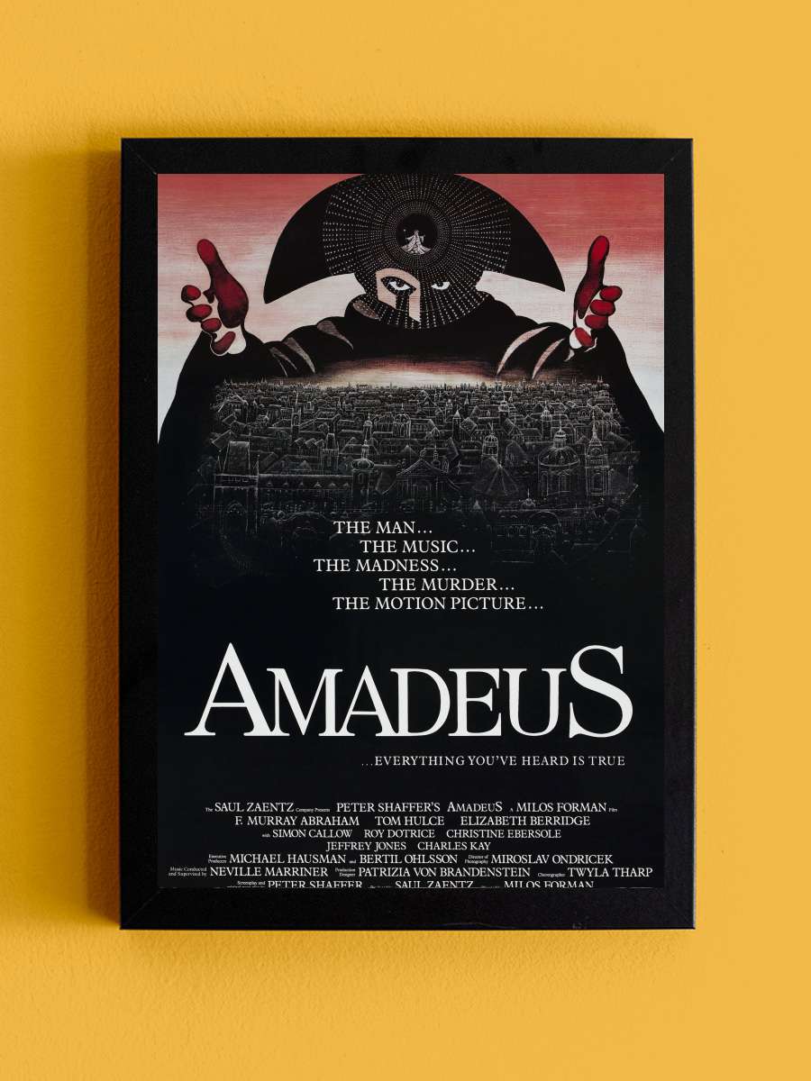 Amadeus Film Tablo Siyah Çerçeveli Film Poster Afiş Tablo